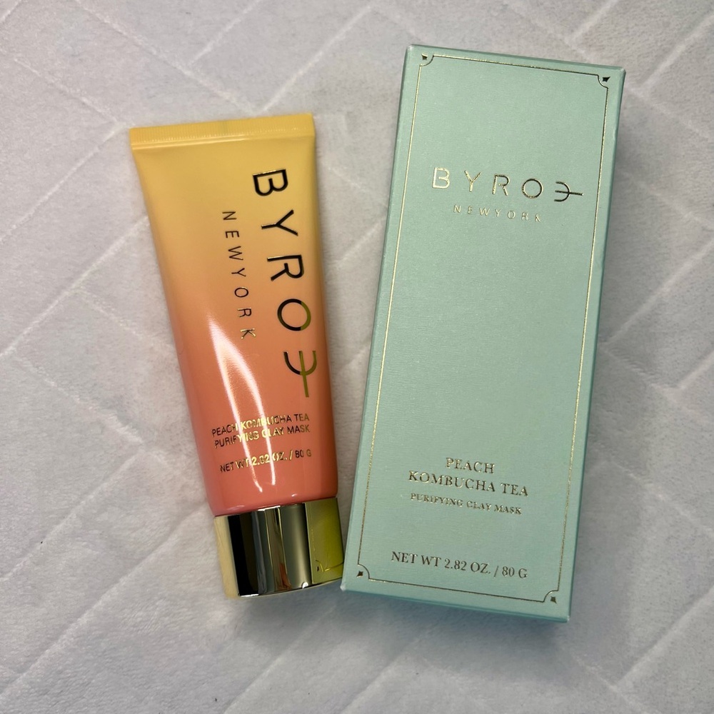 BYROE NEW YORK PEACH KOMBUCHA PURIFYING CLAY MASK NIB - Picture 4 of 4